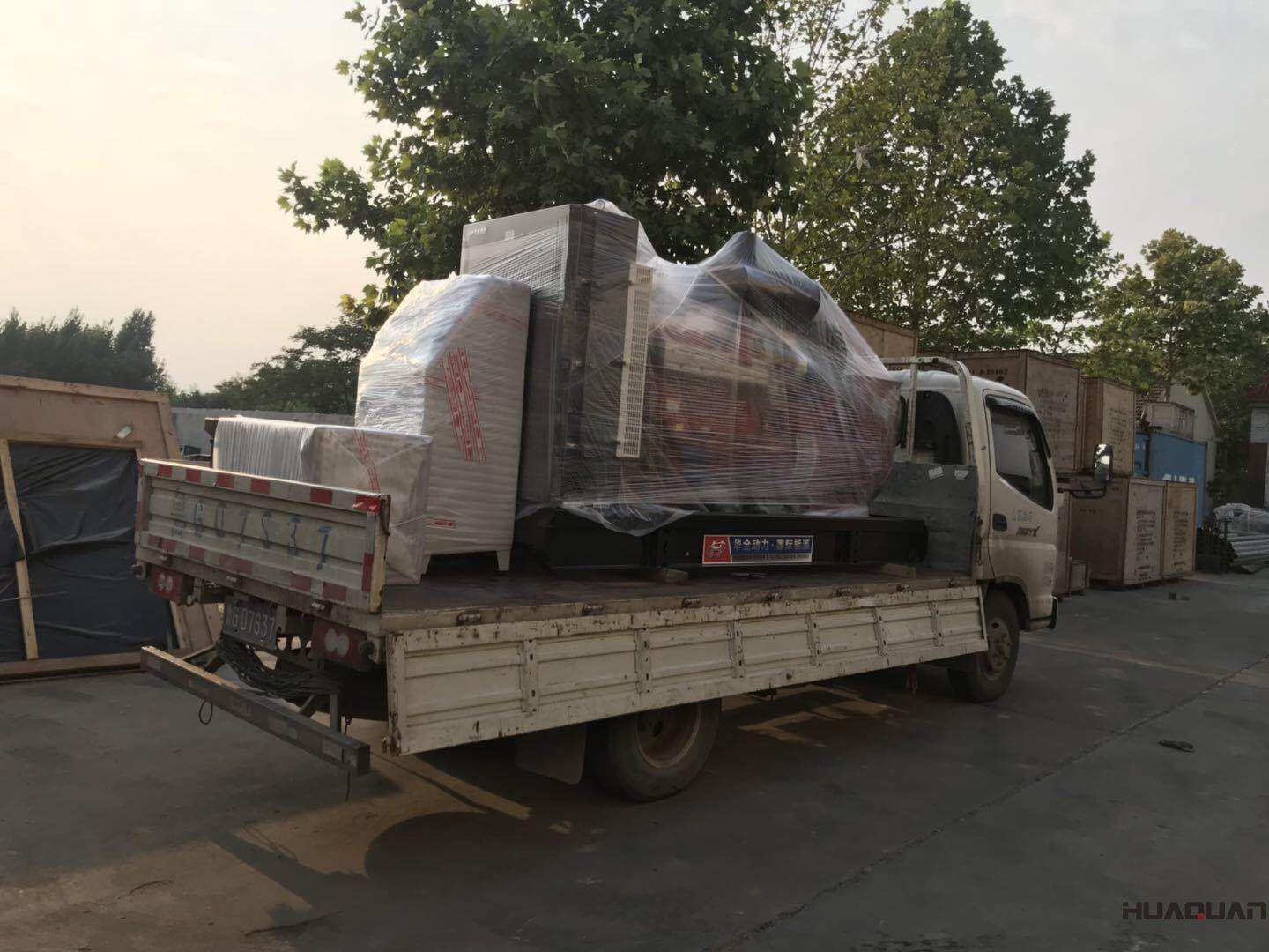 7月19號一臺HQ300GF自動化型柴油發電機組發往山東