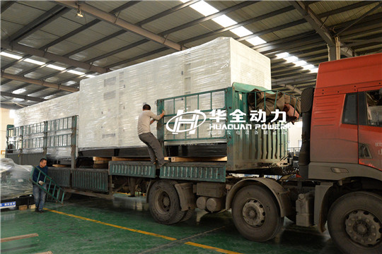 抓住秋天的尾巴，華全2臺400kw玉柴靜音發電機組發貨！