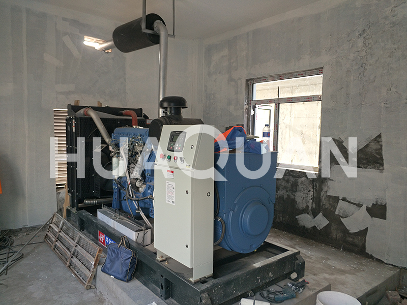 山東淄博市某學(xué)校450kW發(fā)電機(jī)組電站項目